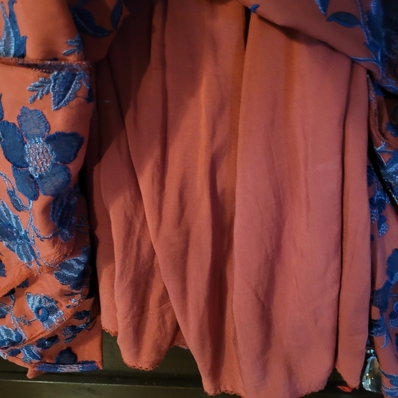 Anthropologie embroidered Juniper belted swing dress - XS.      A72 - Picture 11 of 14